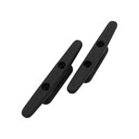 Black Nylon 2 Hole Cleats 75MM X2 (Boat Deck Mooring Rope Docking)