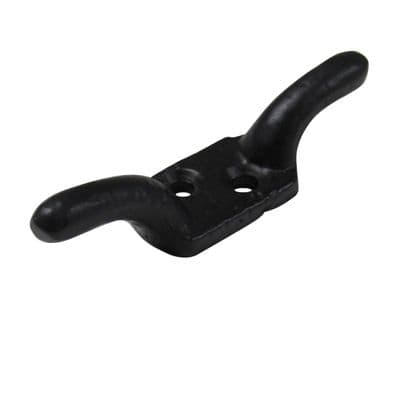 Black or Galvanised Cleat Hook 3