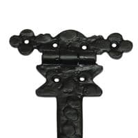 X2 Black Decorative Tee Hinges | SecureFix Direct