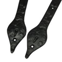 X2 Black Decorative Tee Hinges | SecureFix Direct