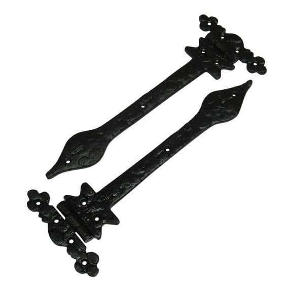 X2 Black Decorative Tee Hinges | SecureFix Direct