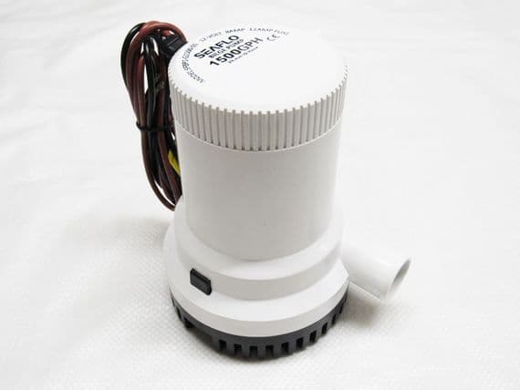 Boat Bilge Pump 12V - 1500GPH Small Marine Portable Electric