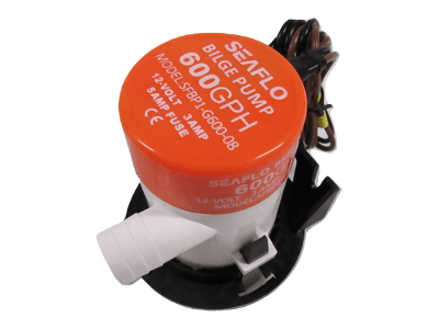 Boat Bilge Pump 12V & Stand - 600GPH Small Marine Portable Electric