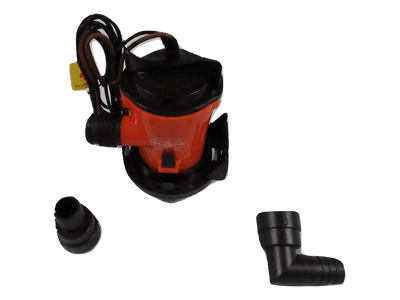 Boat Bilge Pump 12V with Fixing Bracket - 350GPH Small Marine Portable Electric Cartridge