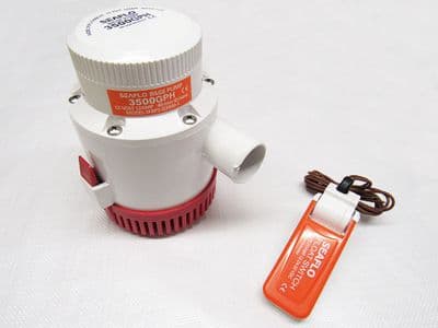 Boat Bilge Pump with Float Switch - 12V 3500GPH Auto Marine Electric Portable