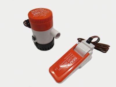 Boat Bilge Pump with Float Switch - 12V 350GPH Auto Marine Electric Portable