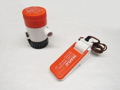 Boat Bilge Pump with Float Switch - 12V 500GPH Auto Marine Electric Portable