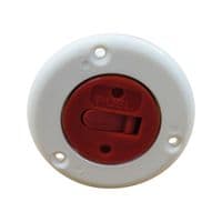 Boat Deck Fuel Filler Cap 33MM (Replacement Socket Plug Keyless Nylon Red)