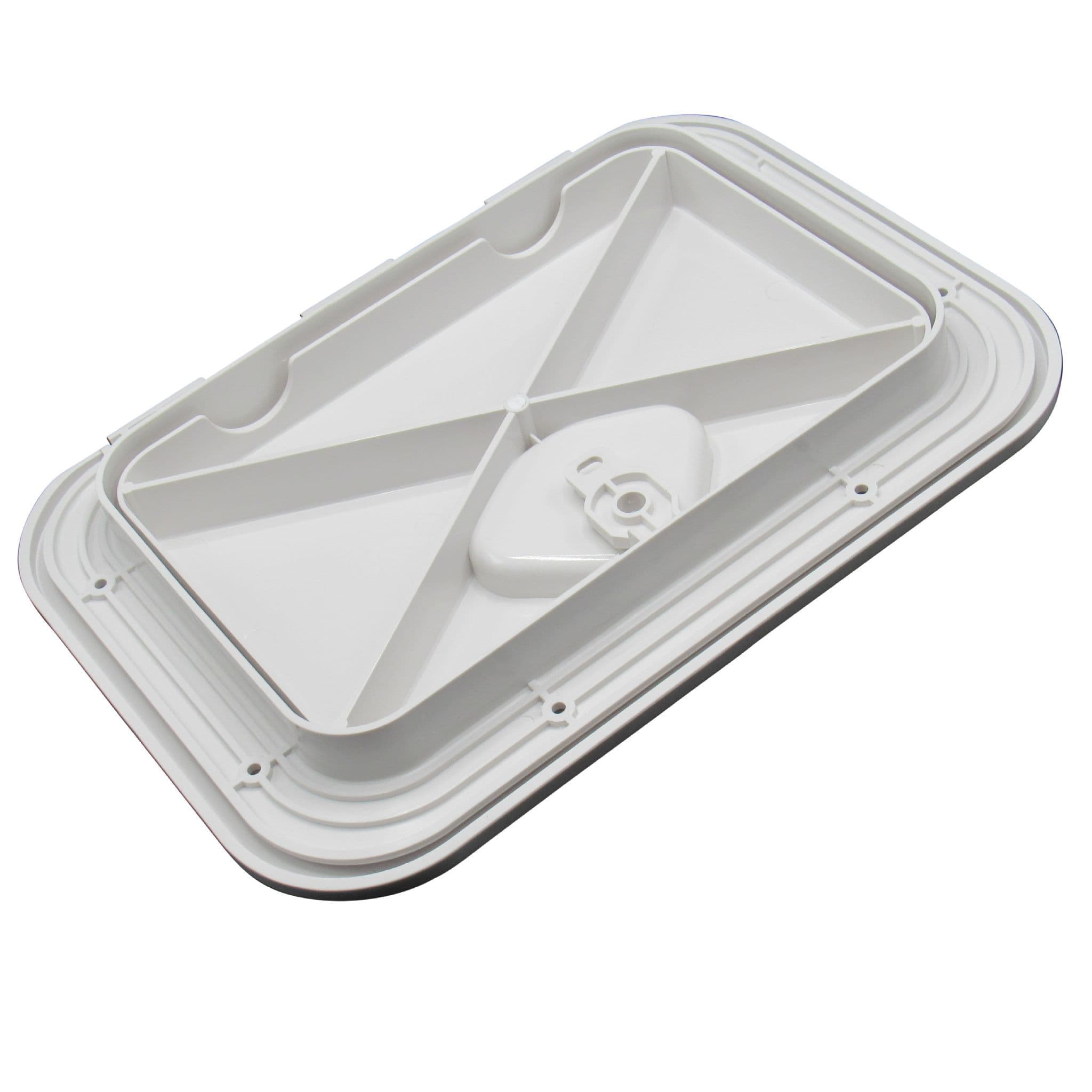 Amarine-made Marine Boat Access Hatch – 270mm X 375mm Deck Hatch & Lid – Choice Of White Or Black
