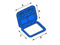 Square Boat Inspection Hatch 375MM | Securefix Direct