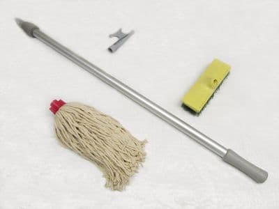 Boat Maintenance Kit With Hook Mop & Brush - Extension Cleaning Deck Decker Docking