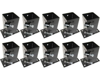 Bolt Down Fence Post Support 75MM 3