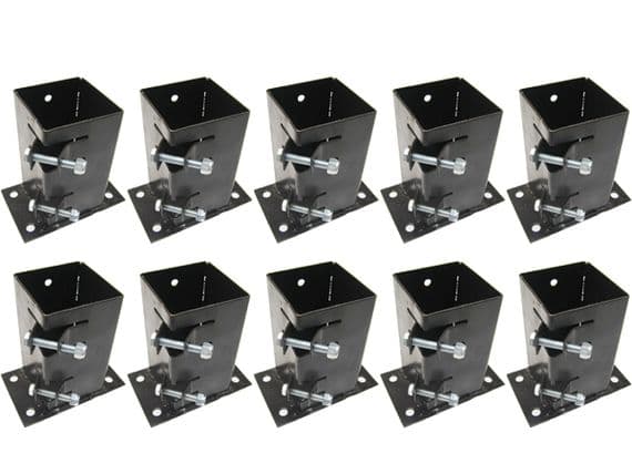 Bolt Down Fence Post Support 75MM 3