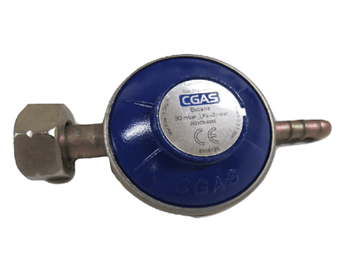 Butane Gas Regulator with G8 Nut 30mbar (Calor Gas Screw On)