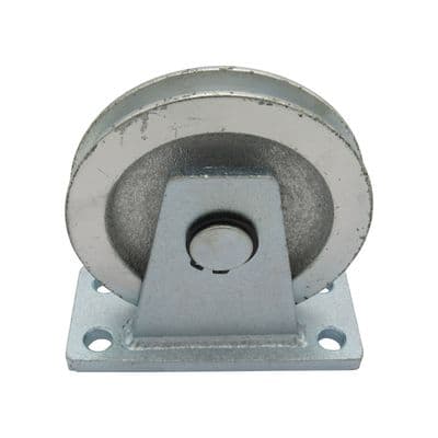 Cable Pulley Lifting Block 1 Ton 125MM (Vertical 8MM Wire Rope Hoist Galvanised 1T 1000KG)