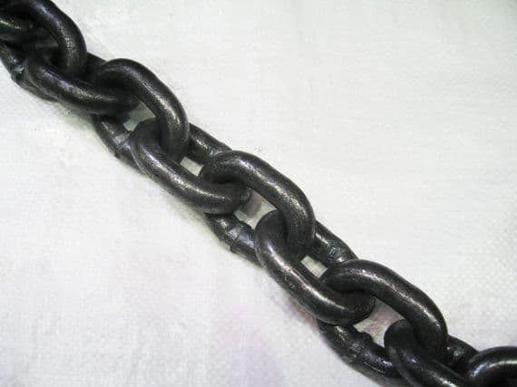 Calibrated Short Link Chain 8MM x 23.5MM Self Colour (Boat Yacht Anchor)