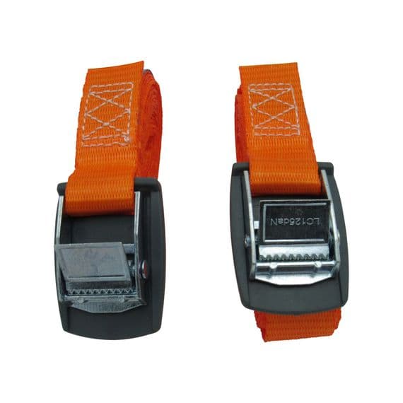 X2 25MM 500KG Cam Buckle Tie Down Strap | Securefix Direct