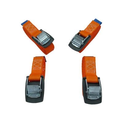 Cam Buckle Tie Down Strap 25MM 250KG 3M X4 (Cargo Lashing Roof Rack Adjustable Trailer Luggage)