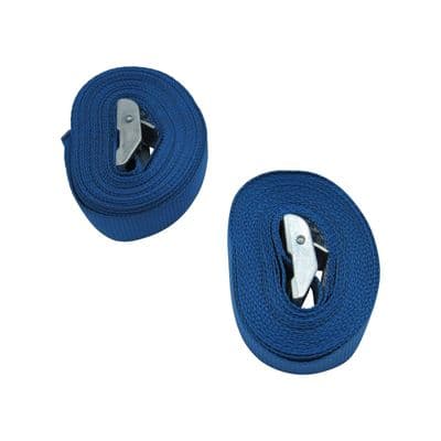 Cambuckle Tie Down Straps 25MM 450KG 5M x2 (Lashing Cargo Straps Secure Hold Cam)