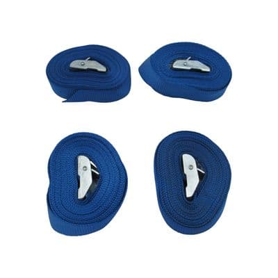 Cambuckle Tie Down Straps 25MM 450KG 5M x4 (Lashing Cargo Straps Secure Hold Cam)