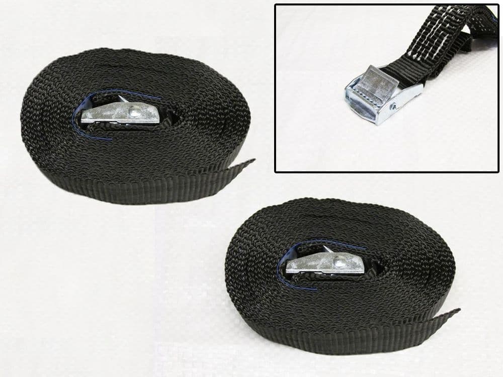 Black Tie Down Straps x2 SecureFix Direct