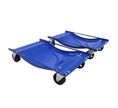 Car Tyre Skate Wheel Dolly (1000LB Heavy Duty Vehicle Positioning Trolley Set of 2 or 4)