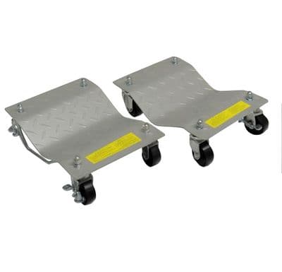 Car Tyre Skate Wheel Dolly (1500LB Heavy Duty Vehicle Positioning Trolley Set of 2 or 4)