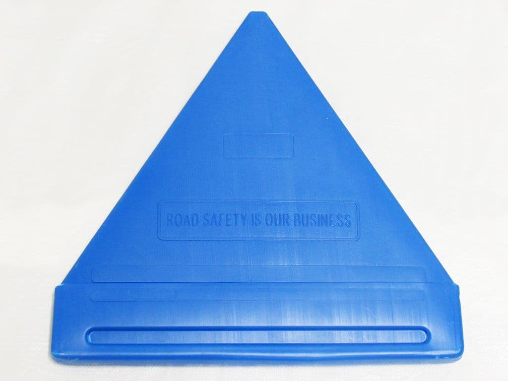 LED Flashing Hazard Warning Triangle Light With Blue Storage Case