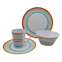16pc Dinner Set Bowl Plate Mug Melamine | SecureFix Direct