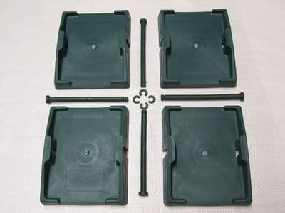 Caravan Jack Pads x4 (Levelling Pads Leg Stabiliser Corner Feet)