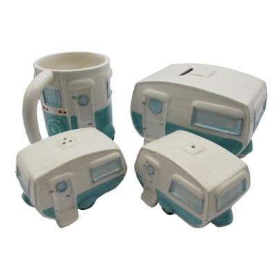 Caravan Novelty Gift Set (Collectables Mug Presents Ceramic Unique Unusual Bundle)