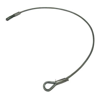 Caravan Tethering Restraining Cables 6MM x 1M (2 Ton Clear PVC Coated Chain Down)