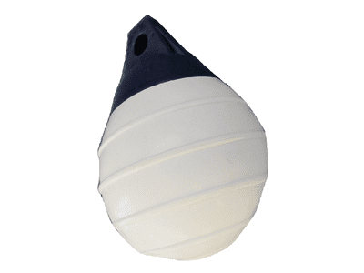 Castro 20CM White Ribbed Inflatable Buoy - Heavy Duty Reinforced