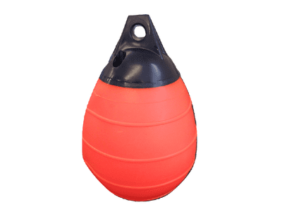 Castro 29CM Orange Ribbed Inflatable Buoy - Heavy Duty Reinforced Float Indicator