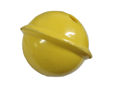 Castro Yellow 135MM Long Line Fishing Float - Netting Trawl Pescaflot Deepwater Single Eye