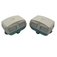 Ceramic Salt And Pepper Shakers (Caravan Pots Novelty Collectable Pottery Set Dispenser)