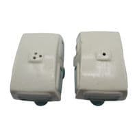 Ceramic Salt And Pepper Shakers (Caravan Pots Novelty Collectable Pottery Set Dispenser)