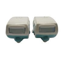 Ceramic Salt And Pepper Shakers (Caravan Pots Novelty Collectable Pottery Set Dispenser)