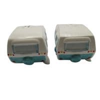 Ceramic Salt And Pepper Shakers (Caravan Pots Novelty Collectable Pottery Set Dispenser)
