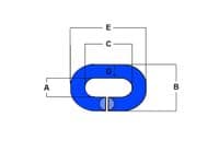 Chain Link Netting Repair C Ring 16MM (Yellow Steel Connection Lashing)