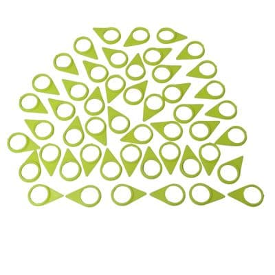 Checkpoint Wheel Nut Indicators Pointers X50 (17MM to 38MM HGV Truck Marker Hi Vis Yellow)