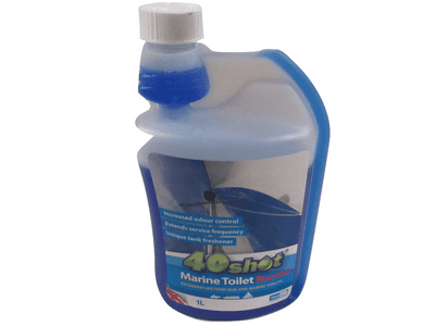 Chemical Toilet Fluid Booster 40 Shot (Boat Macerator Caravan Cleaner)