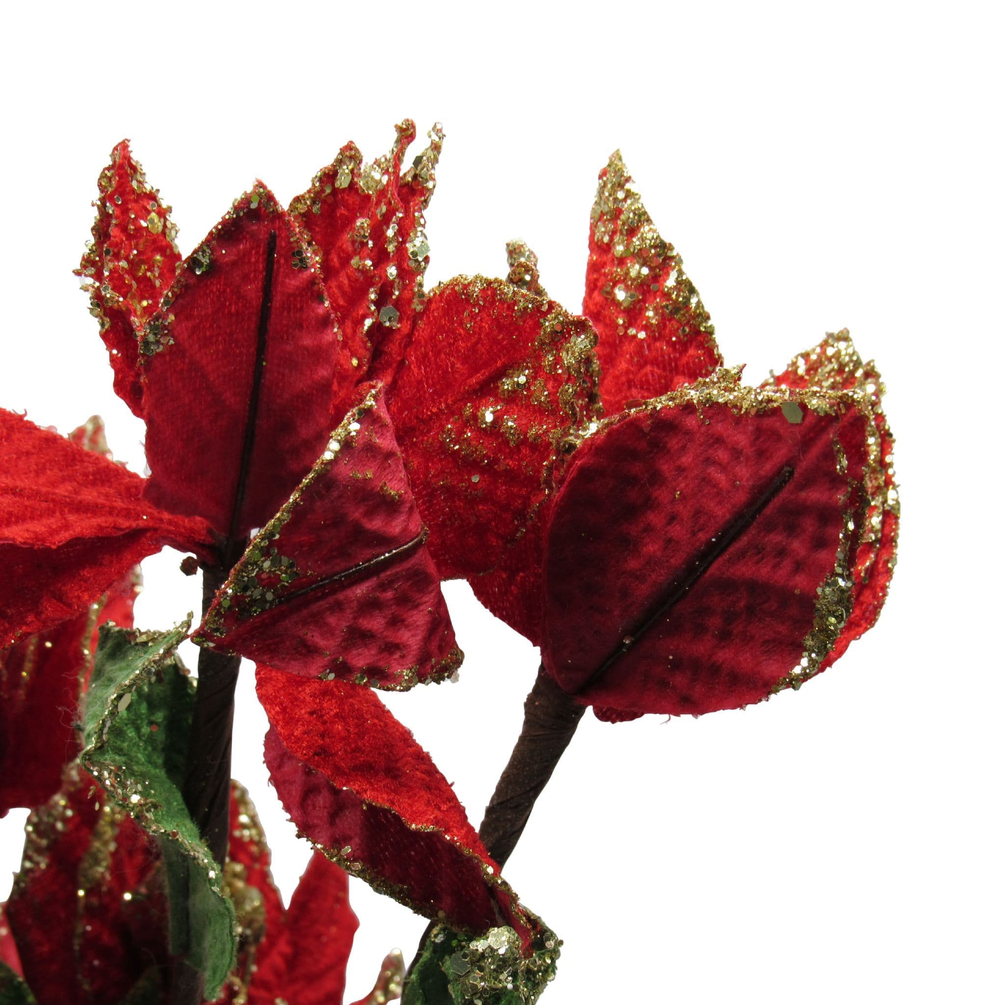 Fake Poinsettia Plant SecureFix Direct