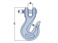 Clevis Grab Hook Stainless Steel 10MM | SecureFix Direct