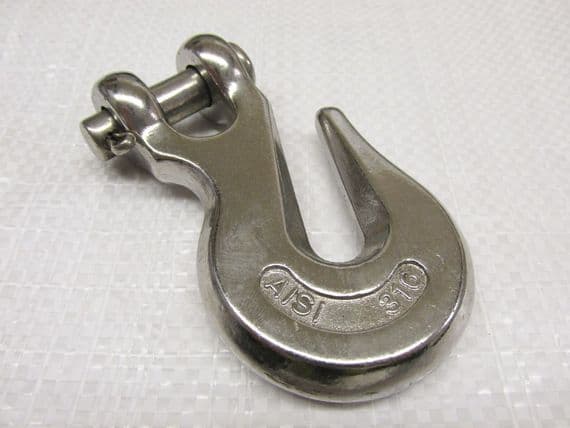 Clevis Grab Hook Stainless Steel 10MM | SecureFix Direct