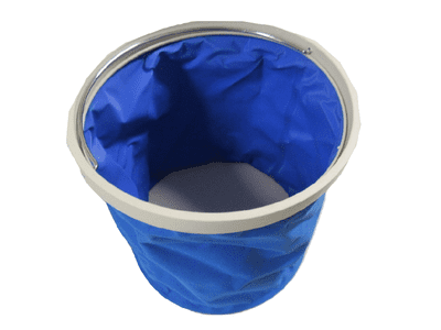 Collapsible Folding Bucket with Storage Bag 11L (Beach Fishing Home Camping Blue)