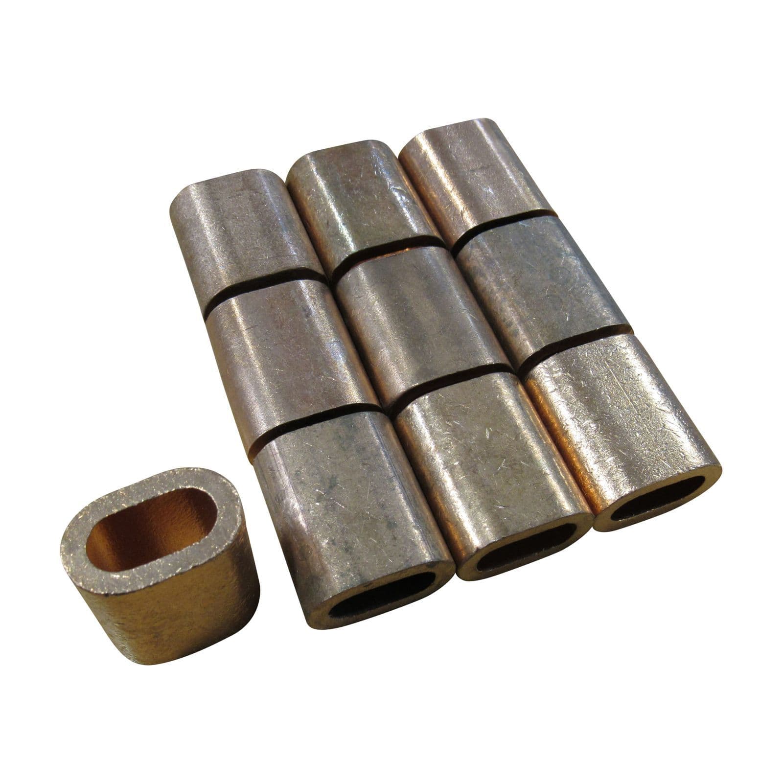 Oval Copper Ferrules 6MM X10 SecureFix Direct