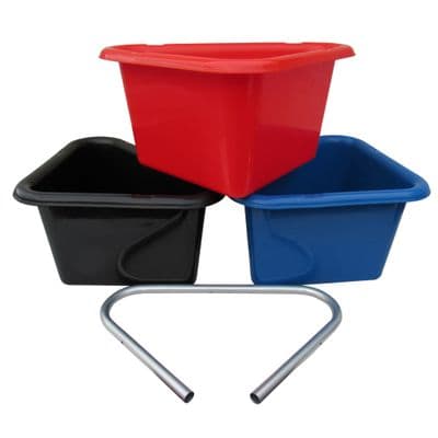 Corner Manger Horse Feeder 45L (Trough Stable Feed Bucket Equestrian Pony)