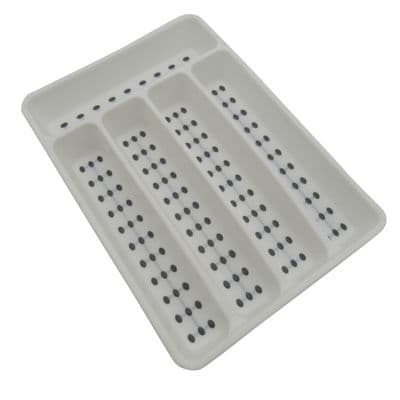 Cutlery Tray Organiser Non Slip (Kitchen Drawer Storage Utensil Silverware Insert Caravan)
