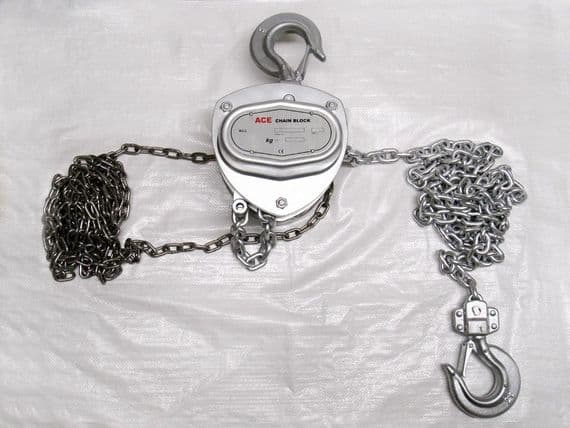 Dacromet Chain Blocks 0.5T - 5T 3M | SecureFix Direct
